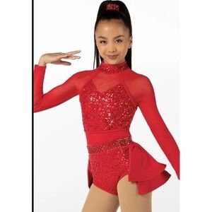 Weissman Showtime Too Cool 13442 Costume Gymnastics Leotard Child Size XXLC‎